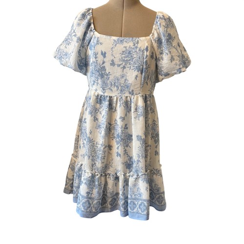 Blu pepper women floral - blu, toile