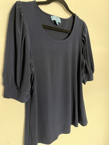 Cece top womens navy blue - m,