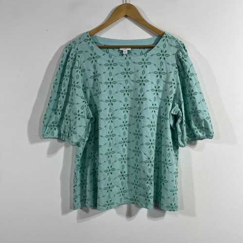 Jill blue eyelet - eyelet, floral