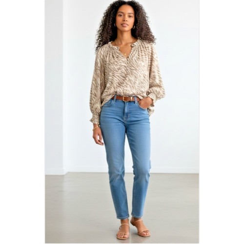 Blu pepper zebra print blouse - pepper,
