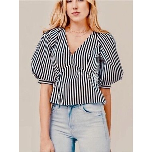 Frame denim navy white striped - navy,
