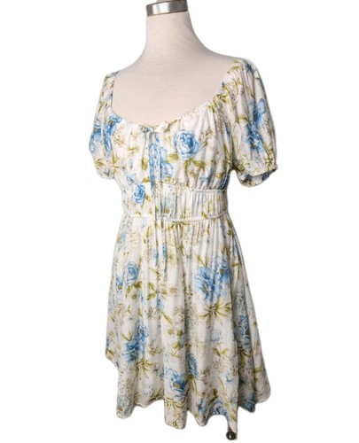 Blu pepper floral mini dress - blu,
