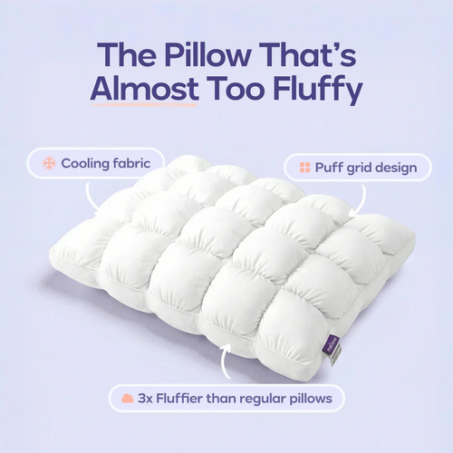 Mellow puff pillow cooling - pillow,