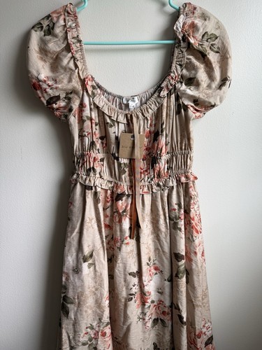 Blu pepper floral puff sleeve - floral,