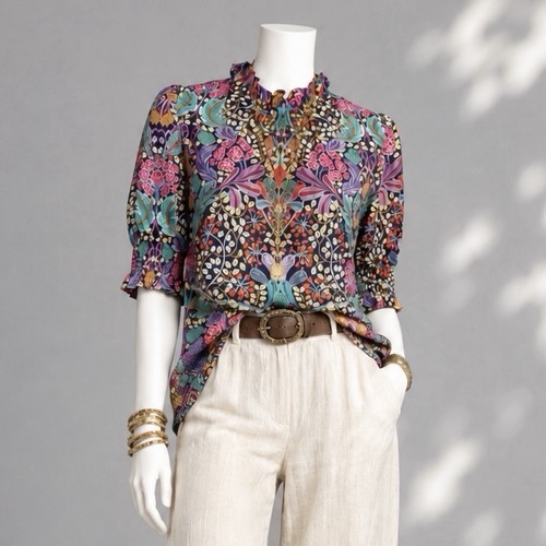 Crew liberty fabric top m - liberty,
