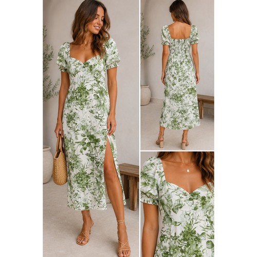 Blu pepper green - blu, toile
