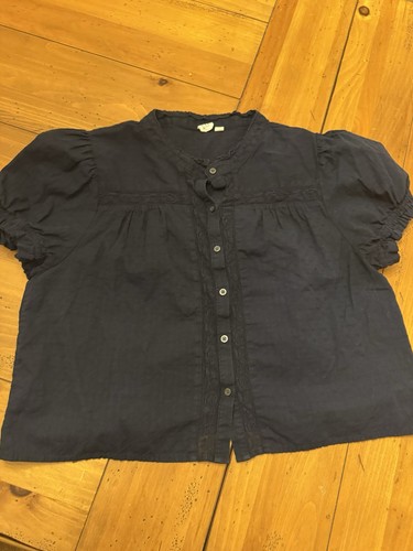 Gap navy button front relaxed - navy,