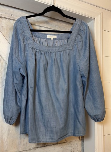 Denim blue chambray - denim,
