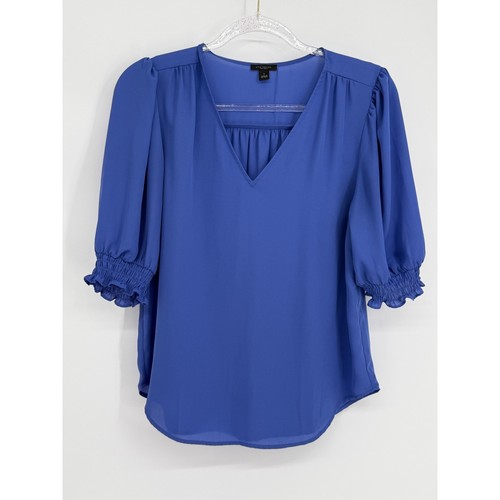 Ann taylor factory blue neck - factory, v-neck