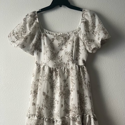 Blu pepper cream midi dress - blu,