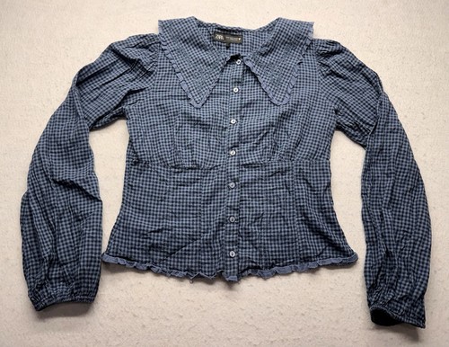 Zara gingham embroidered bib - gingham,