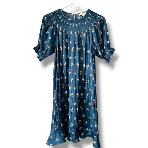 Loft blue floral smocked - loft,