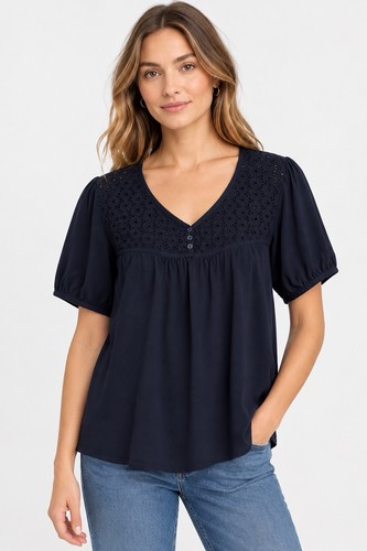 Gap top blouse puff sleeve - gap,