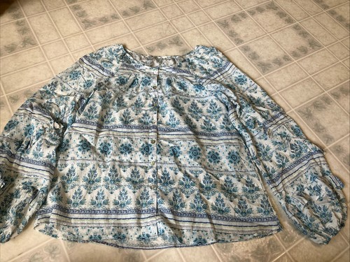 Blu pepper blue floral top - blu,