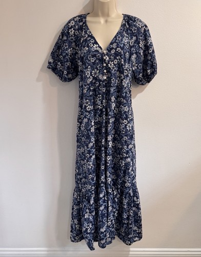 Old navy maxi dress puff - navy,