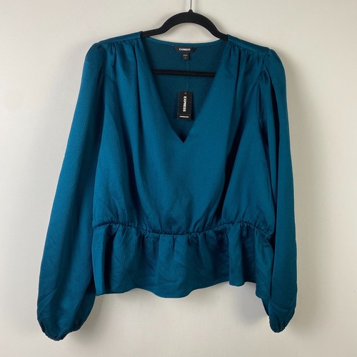 Express teal long - long, puff