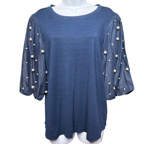 Nwt chico womens blue pearl - nwt, chico's